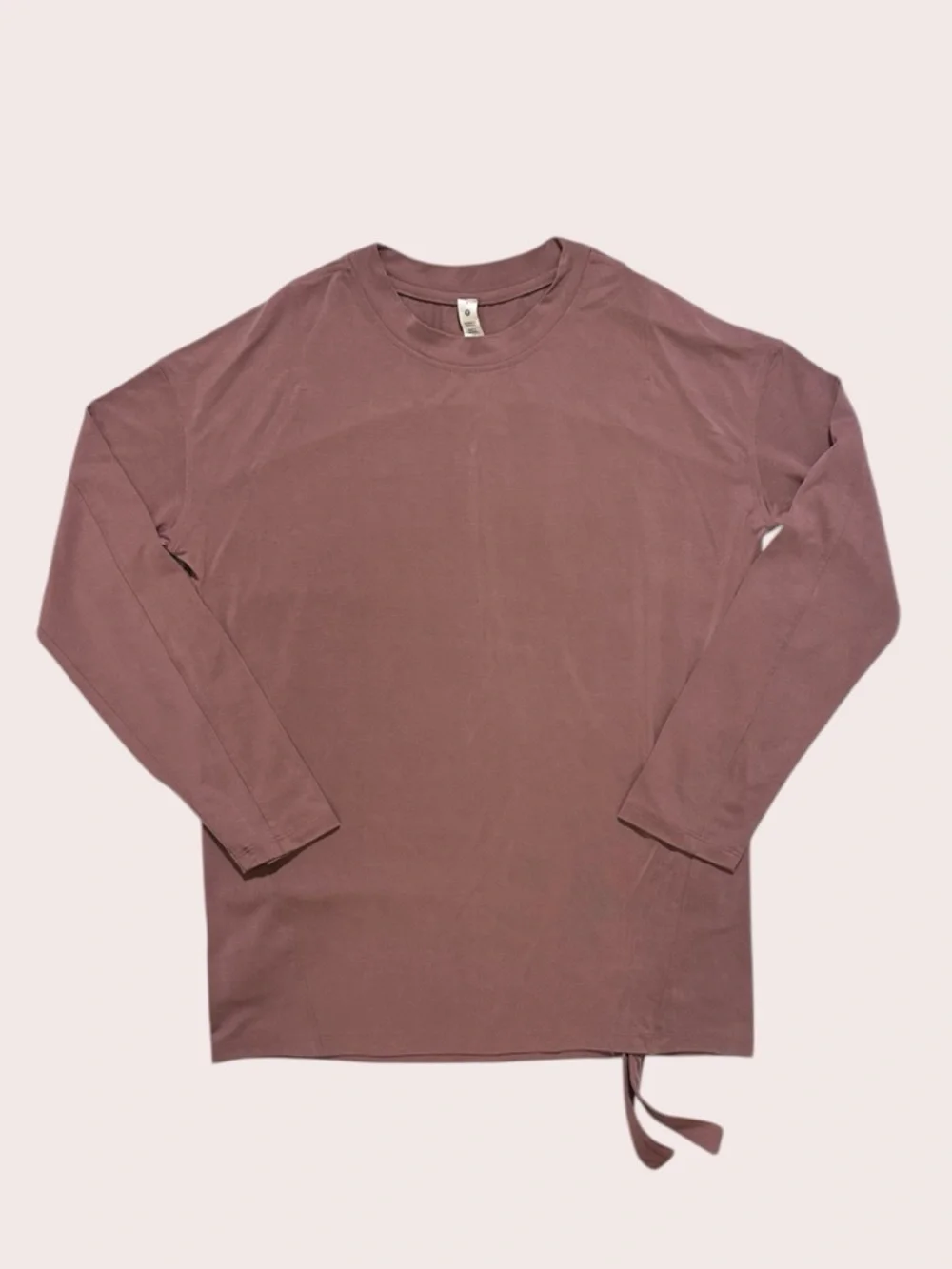 Lululemon Side Cinched Long Sleeve Crew Size 2 Spiced Chai (Dusty Rose)